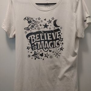 Disney 'Believe in Magic' White Short Sleeve Tee